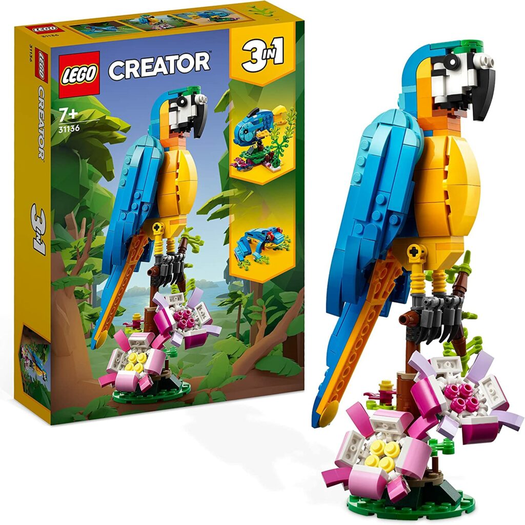 lego-creator-pappagallo-esotico-31136